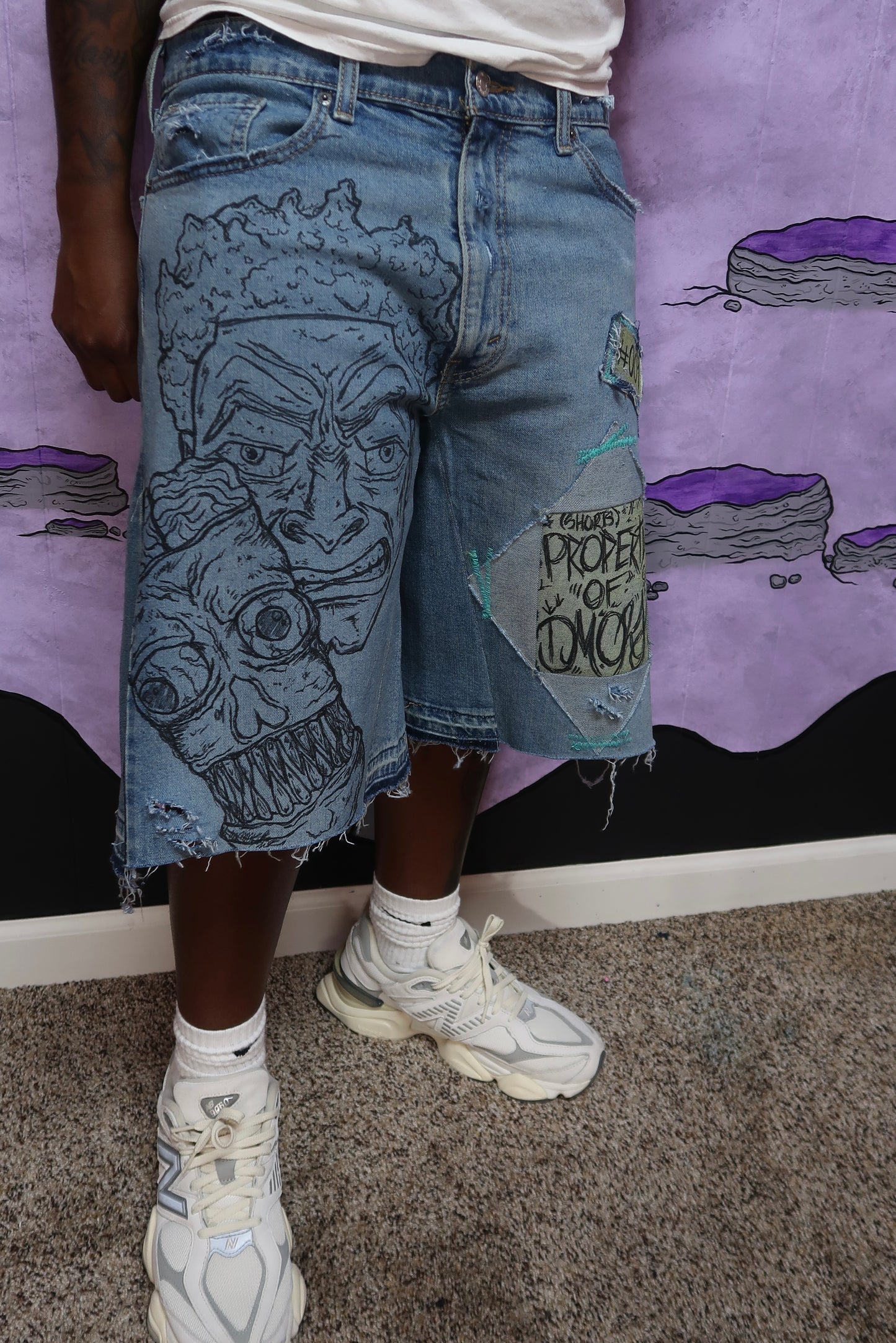 FACES JORTS (LIGHT WASH)