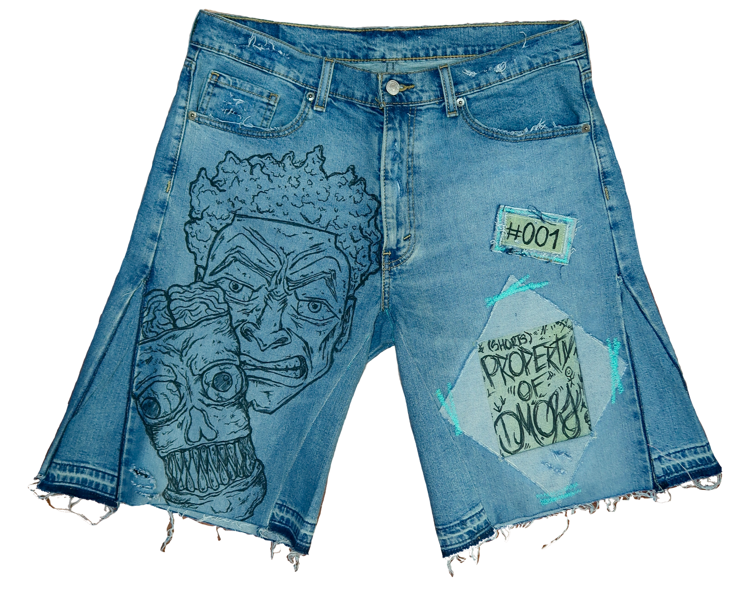 FACES JORTS (LIGHT WASH)