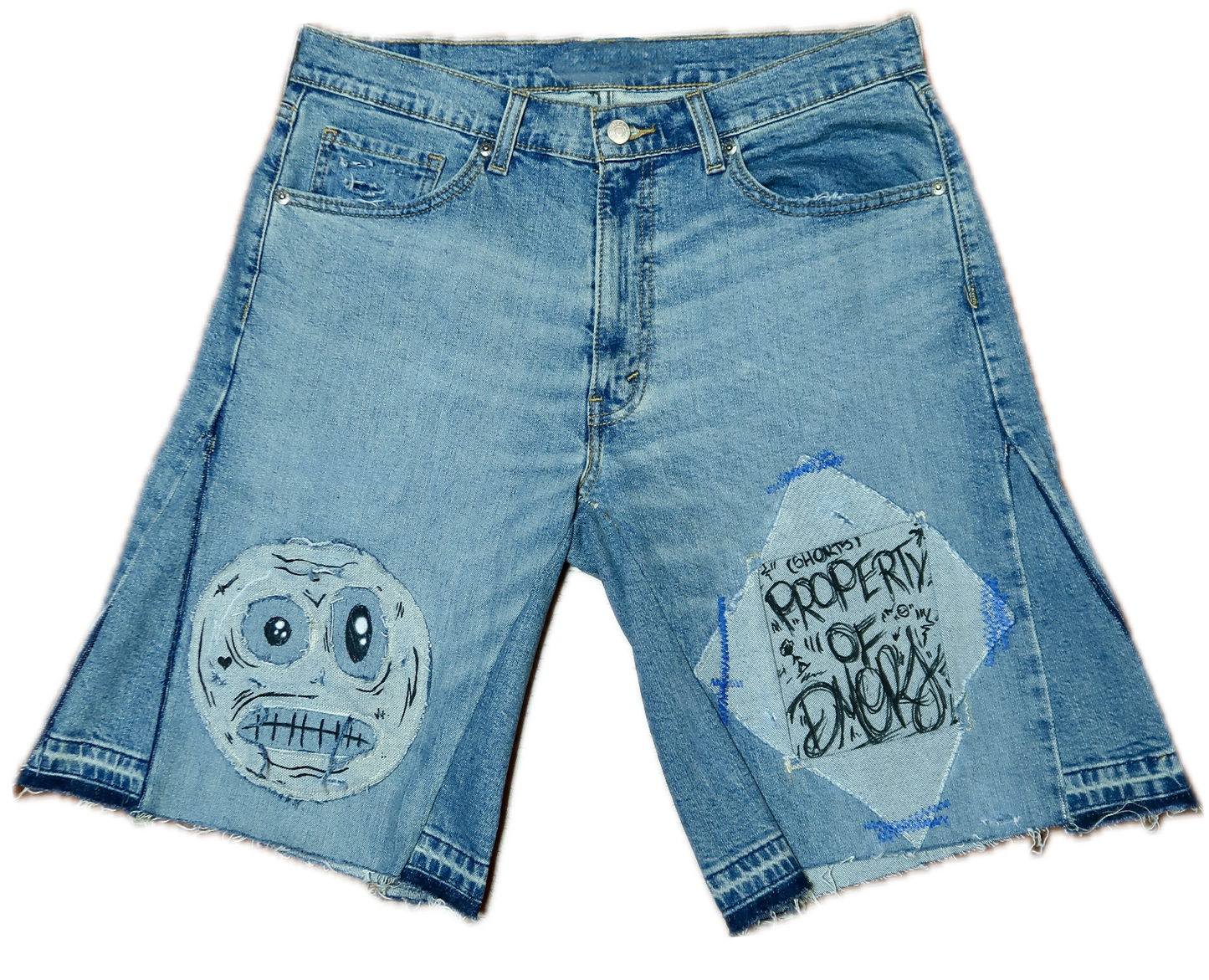 MR.SMILEY JORTS (LIGHT WASH)