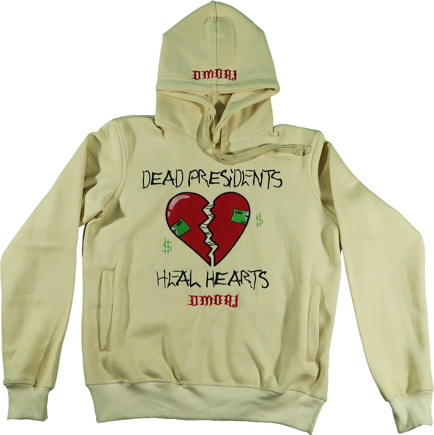 DEAD PRESIDENTS HEAL HEARTS CREAM HOODIE