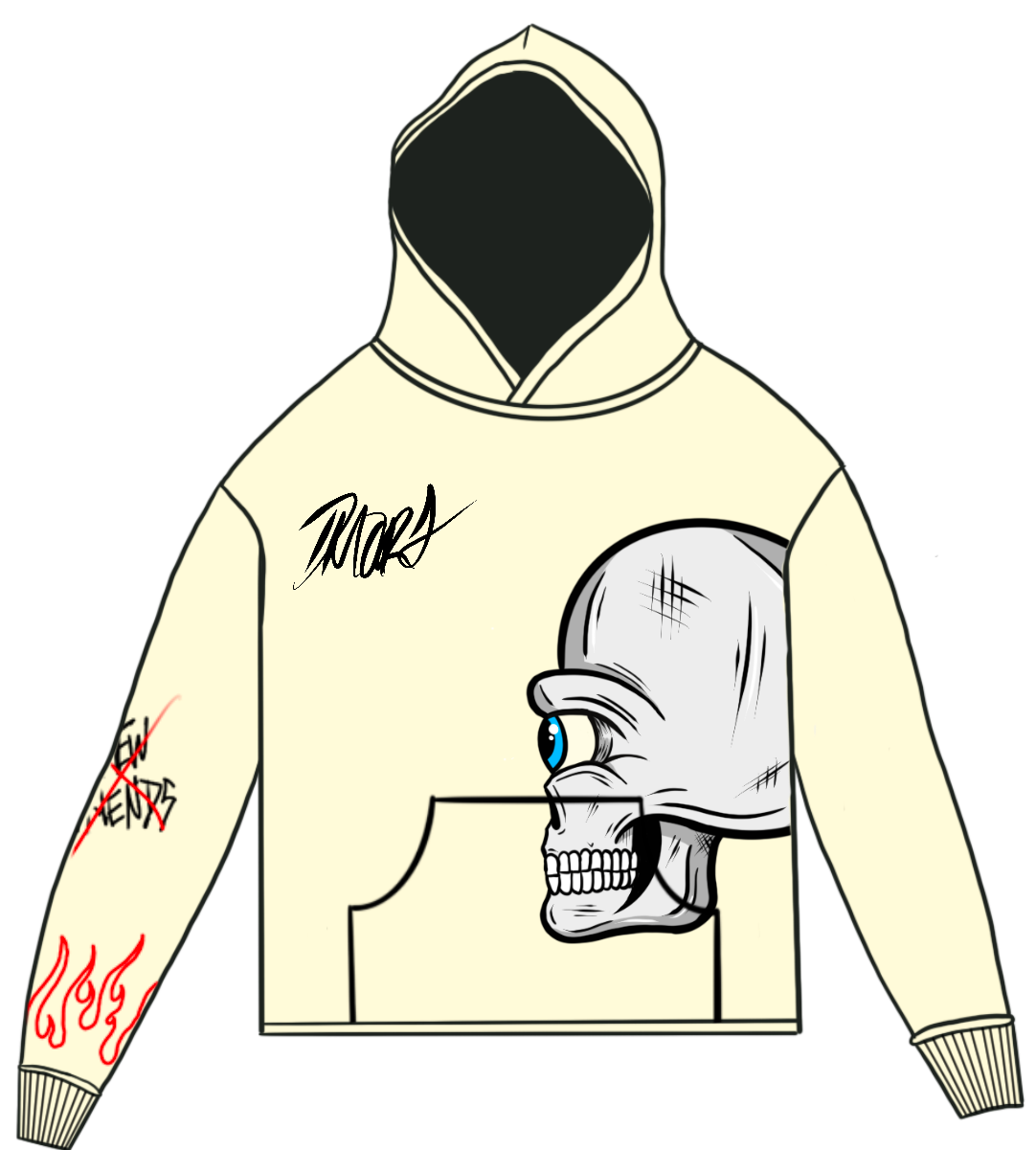 D.P HANDPAINTED HOODIE