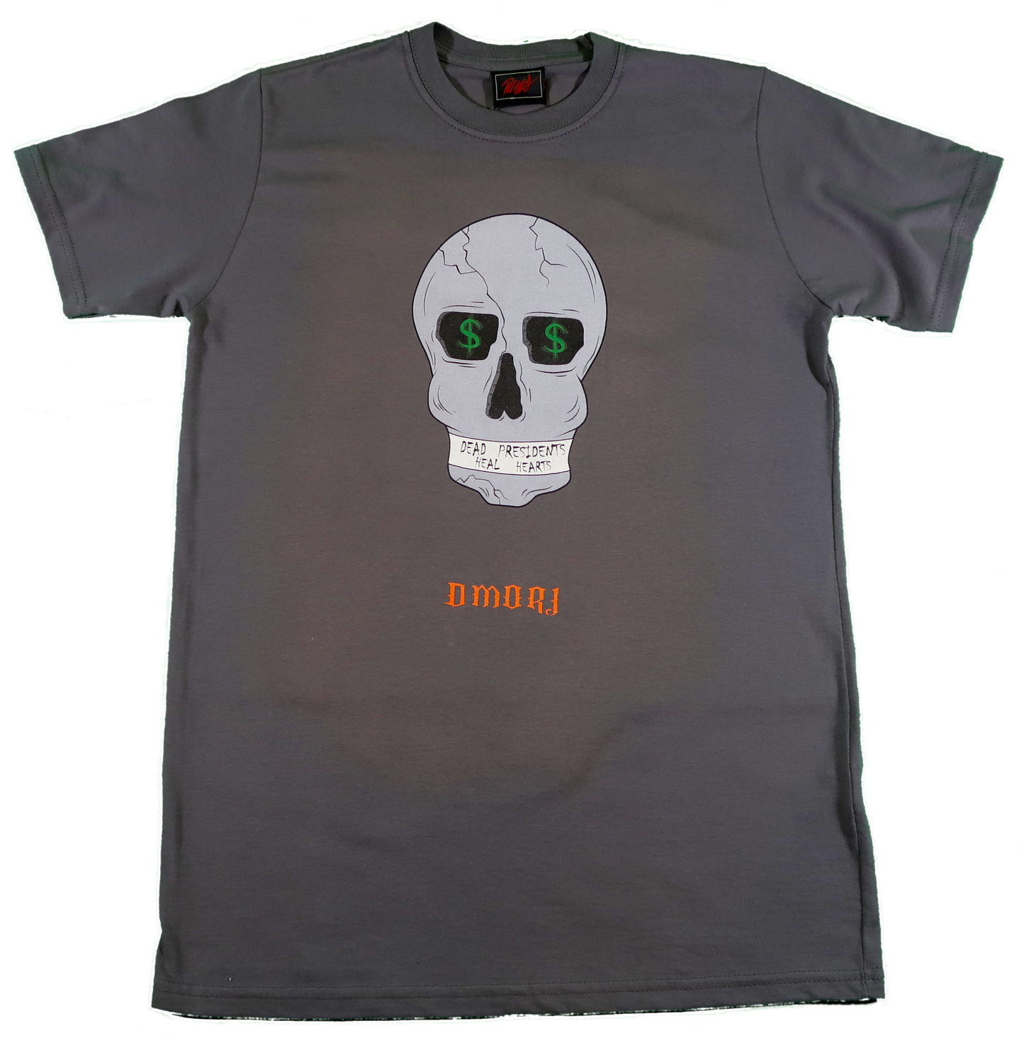 DEAD PRESIDENTS HEAL HEARTS GREY TEE