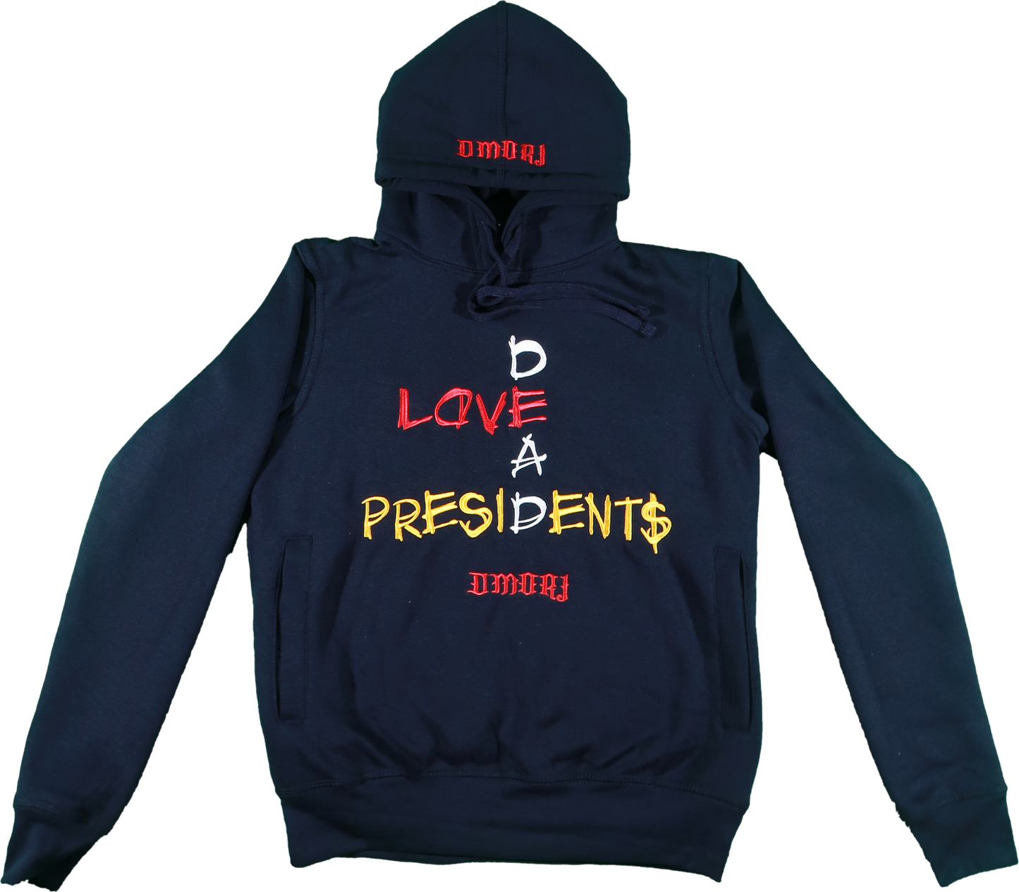 LOVE DEAD PRESIDENTS BLUE HOODIE