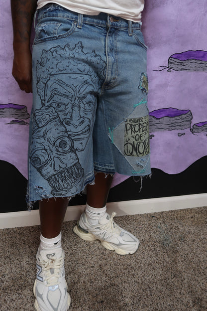 FACES JORTS (LIGHT WASH)